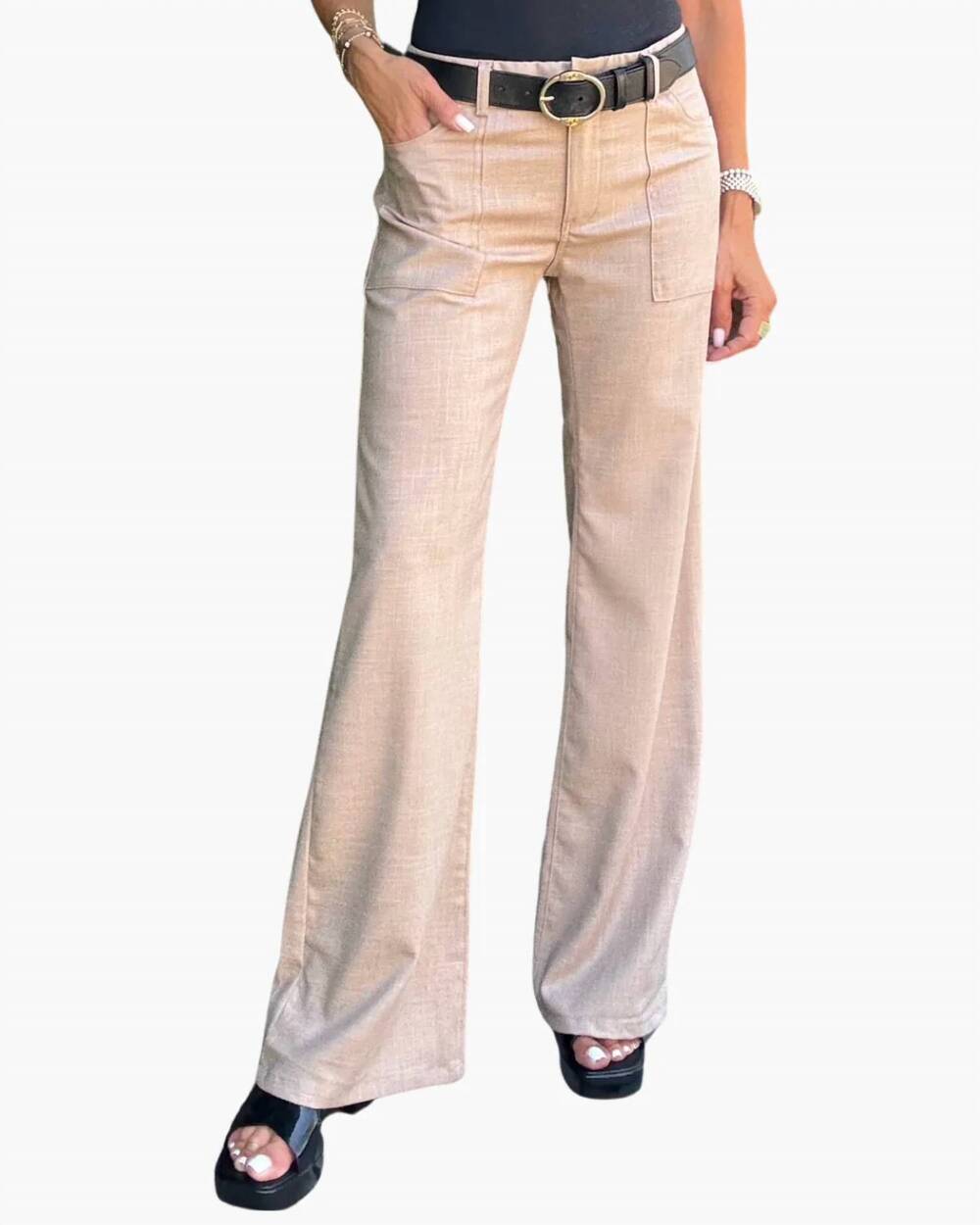 NEW BEVY FLOG christi pants in mushroom